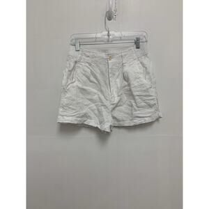 Madewell Neale Short 100% Linen White Summer Lightweight Resortwear Women’s Sz 4